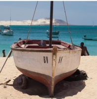Barco en Cabo Verde