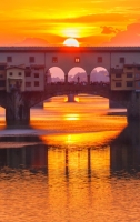 Puesta de Sol en el Ponte Vecchio - Florencia