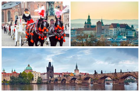 Circuito bus Encantos de Bohemia y Moravia fin Cracovia.