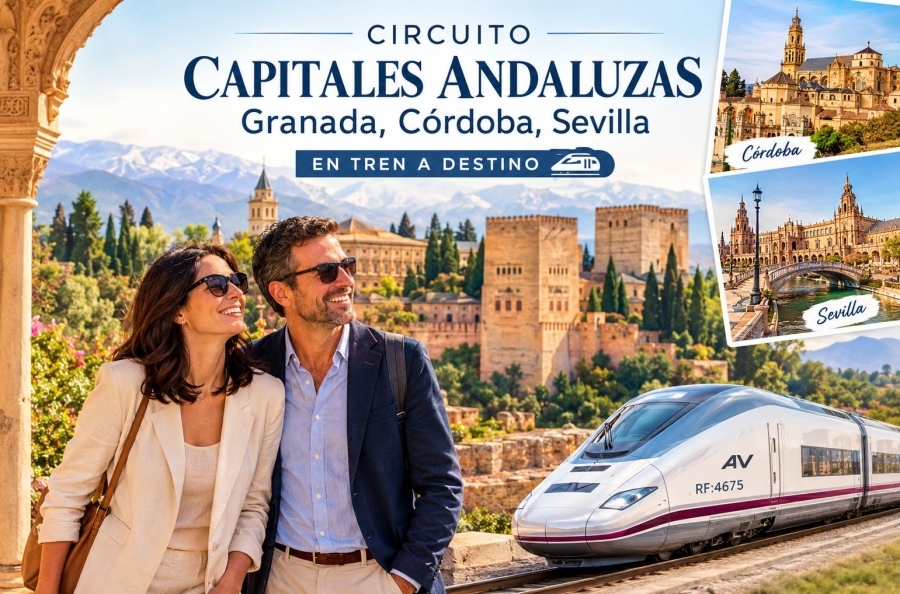 Circuito Capitales Andaluzas - Granada, C�rdoba, Sevilla en tren a destino (I)