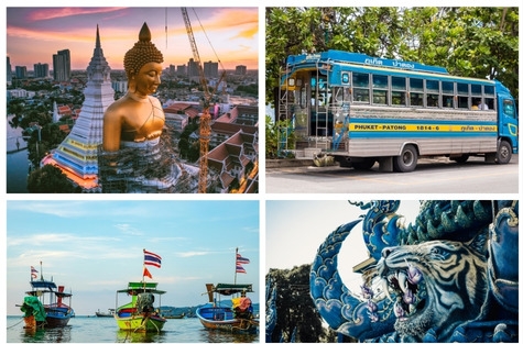 Circuito Bus Bangkok, Triángulo Dorado y Phuket.